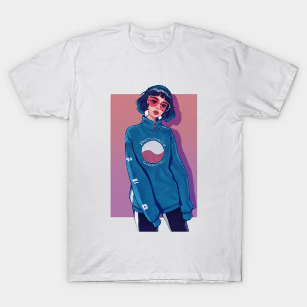 Pop art girl style T-Shirt by Kyra_Clay